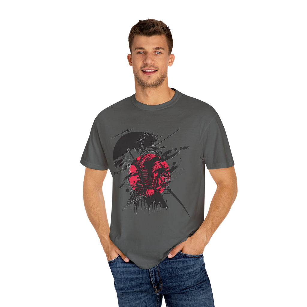 Garment-Dyed Graphic T-Shirt with Artistic Umbrella Design, Casual Tee for Art Lovers, Unique Gift for Birthdays, Fashion Statement, [...]