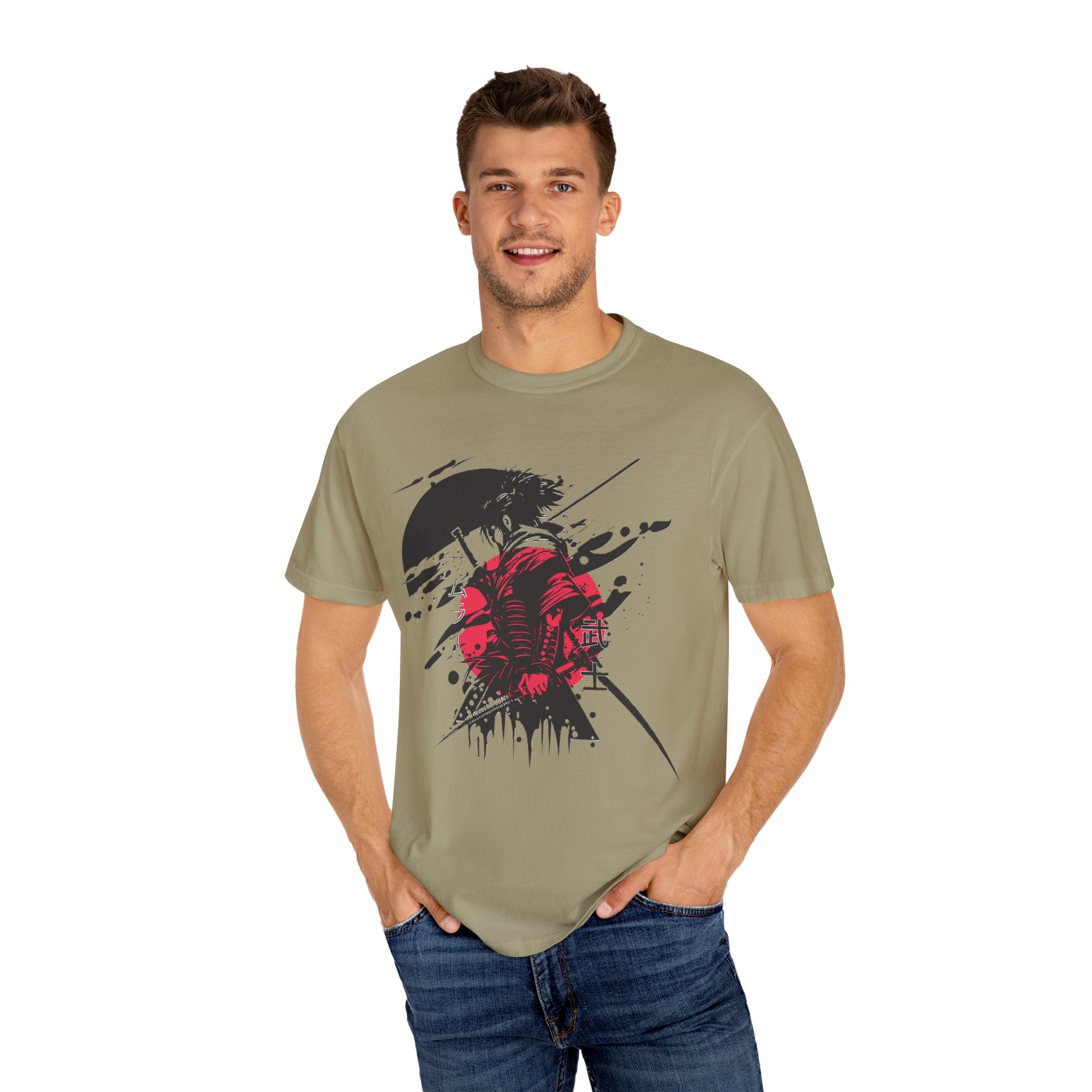 Garment-Dyed Graphic T-Shirt with Artistic Umbrella Design, Casual Tee for Art Lovers, Unique Gift for Birthdays, Fashion Statement, [...]