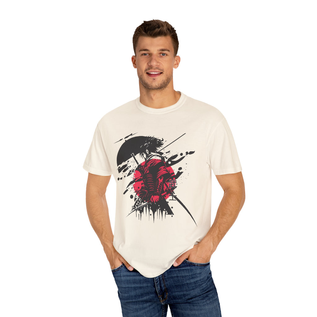 Garment-Dyed Graphic T-Shirt with Artistic Umbrella Design, Casual Tee for Art Lovers, Unique Gift for Birthdays, Fashion Statement, [...]