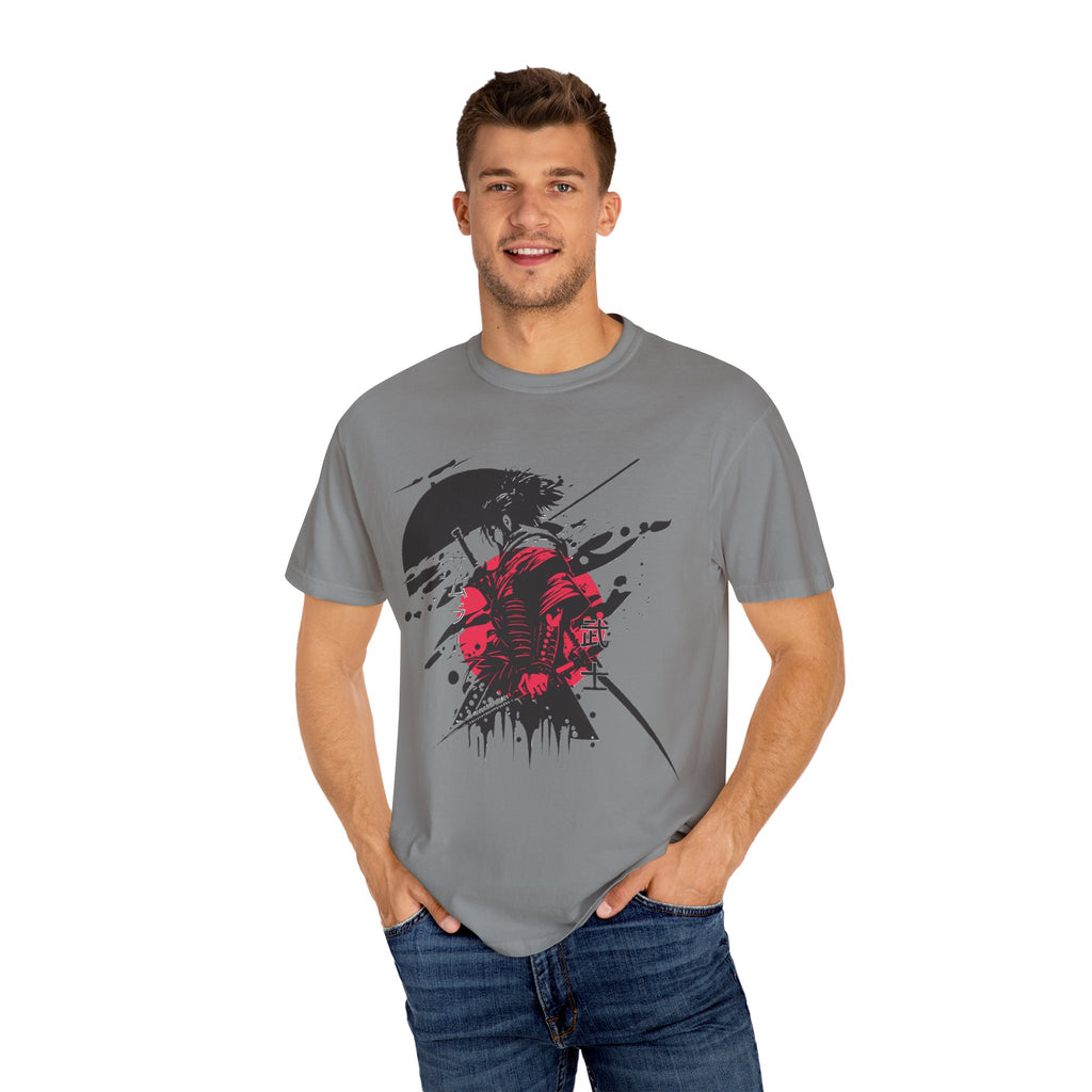 Garment-Dyed Graphic T-Shirt with Artistic Umbrella Design, Casual Tee for Art Lovers, Unique Gift for Birthdays, Fashion Statement, [...]