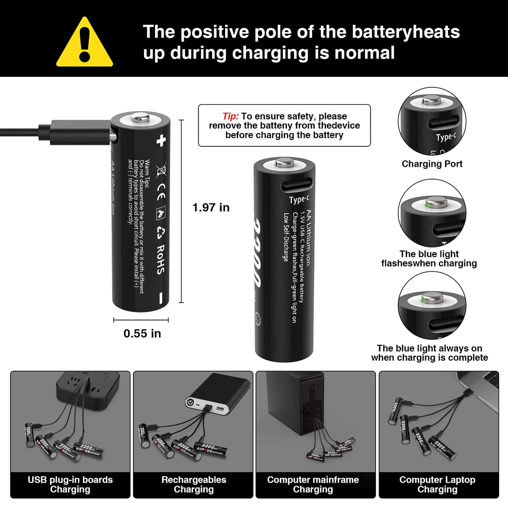 EcoSmart Rechargeable Lithium Batteries™