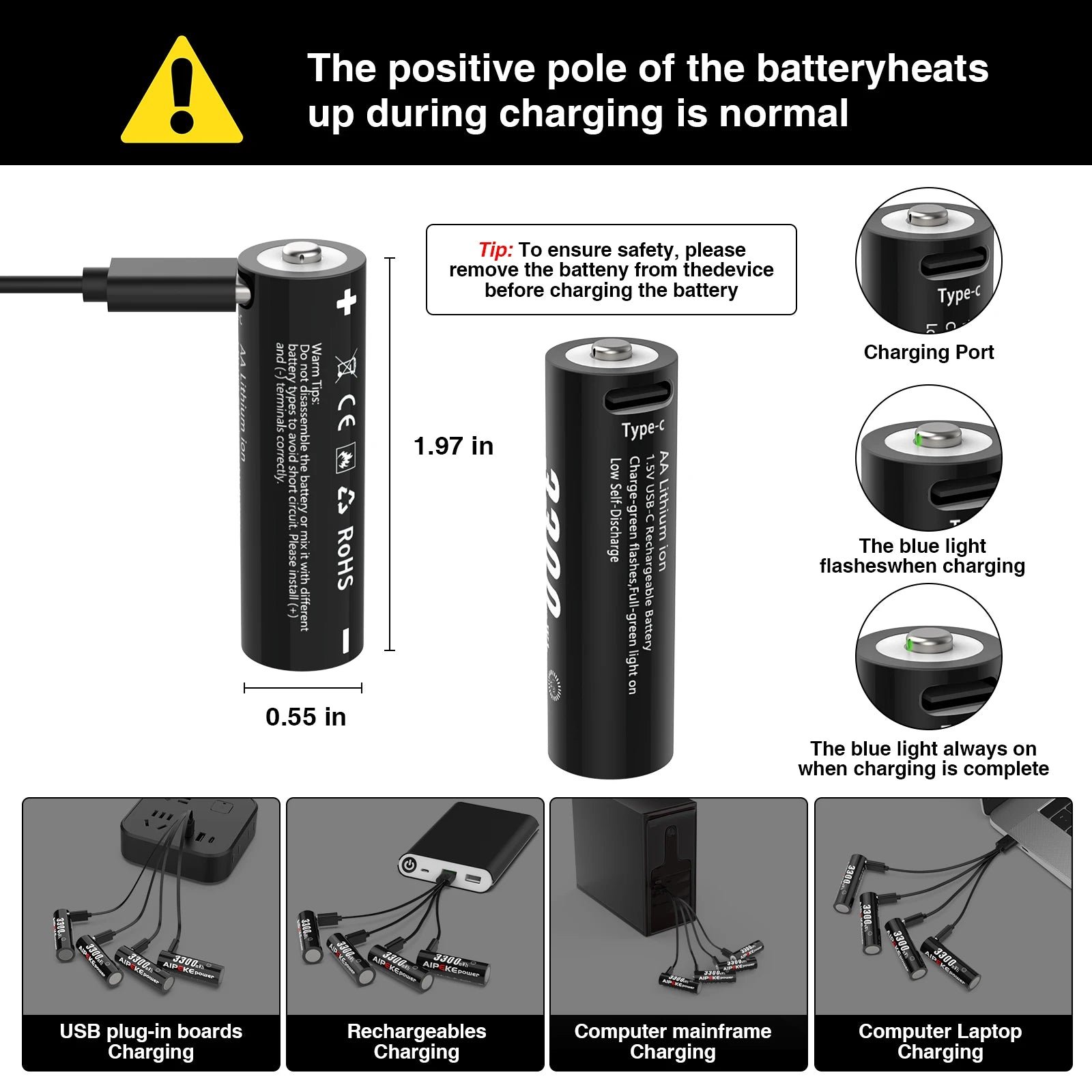 EcoSmart Rechargeable Lithium Batteries™